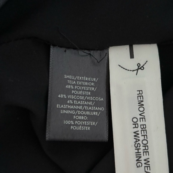 Ann Taylor Black Split Neck Sheath Dress - Picture 6 of 9